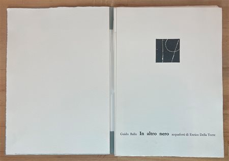 CATALOGHI CON OPERE ALL'INTERNO (ENRICO DELLA TORRE) - In altro nero, 1983