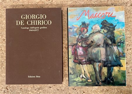GIORGIO DE CHIRICO E MINO MACCARI - Lotto unico di 2 cataloghi