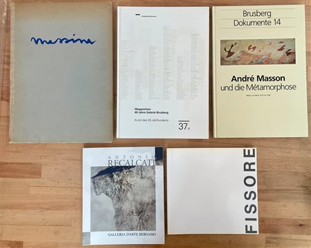 ARTISTI ITALIANI DEL XX SECOLO - Lotto unico di 5 cataloghi