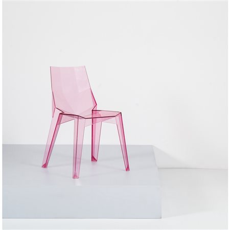 PRODUZIONE ITALIANA 1990 ca., Sedia in plexiglass