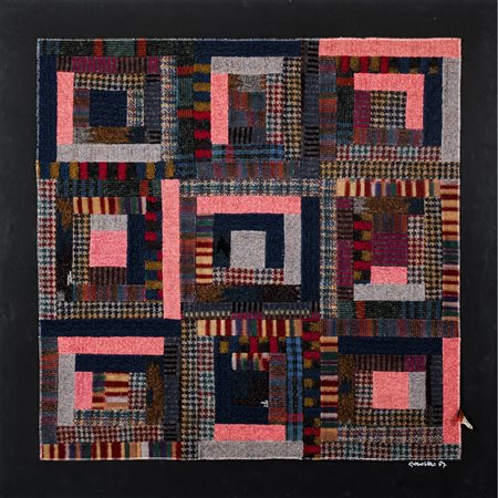 SAPORITI ITALIA, Arazzo su supporto rigido quadrato