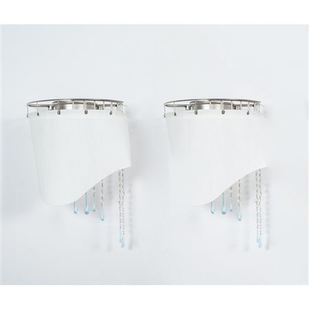 PIETRO DE ROSSI, Coppia di lampade da parete mod. 'Osiride'