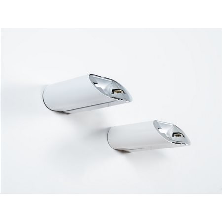 GIANFRANCO FRATTINI, Coppia lampade da parete mod. 'Megaron'