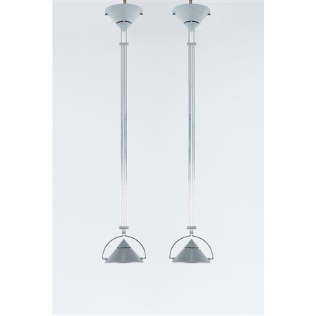 F. A. PORSCHE, Coppia di lampade a sospensione