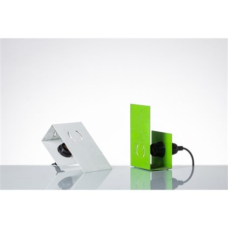 VICO MAGISTRETTI, Due lampade tavolo/parete modello” Armilla”