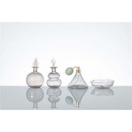 CENEDESE, Set da toletta in vetro