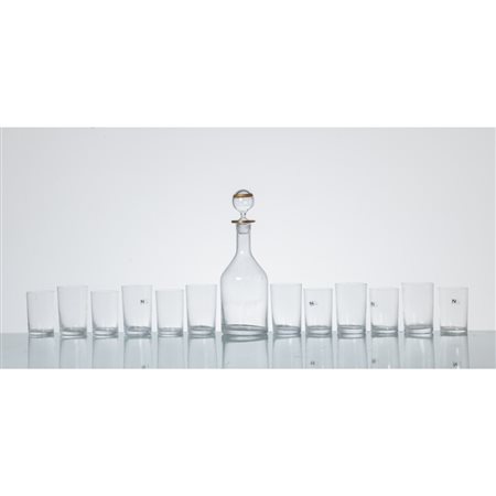 NASON MORETTI, Servizio di bicchieri in vetro