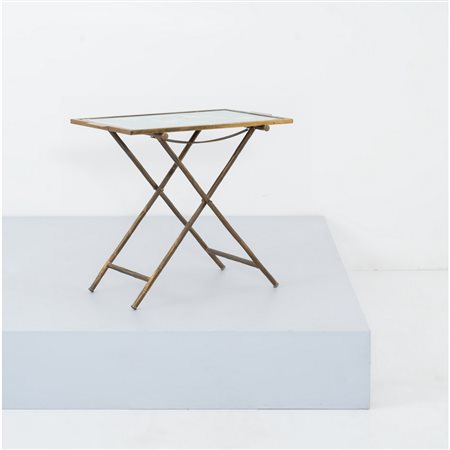 PRODUZIONE ITALIANA 1980 ca., Tavolo ripieghevole con vassoio