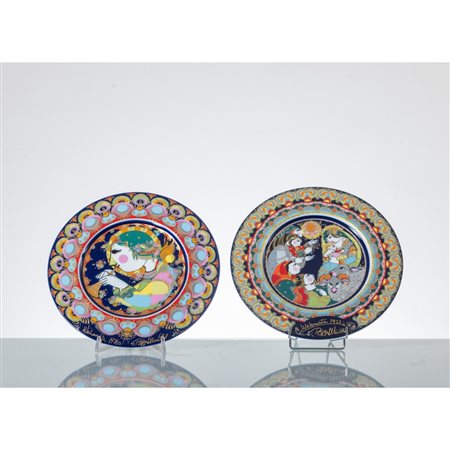 BJORN WIINBLAD, Due piatti circolari