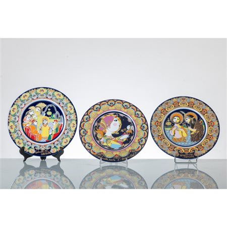 BJORN WIINBLAD, Tre piatti circolari