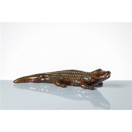 CERAMISTA ITALIANO, Scultura di coccodrillo