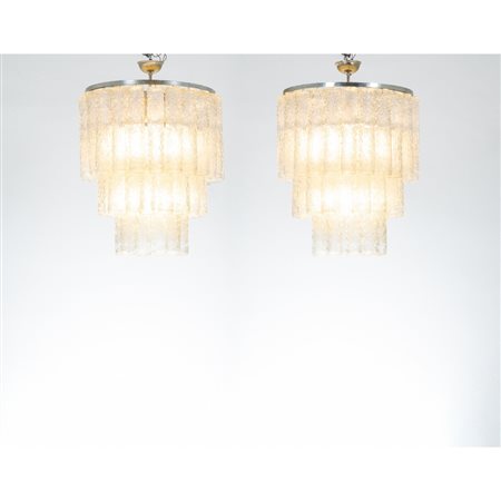 TONI ZUCCHERI, Coppia di lampade a sospensione