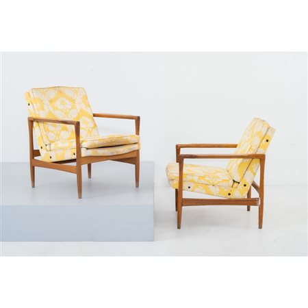 MANIFATTURA DANESE 1950 ca., Coppie di poltrone