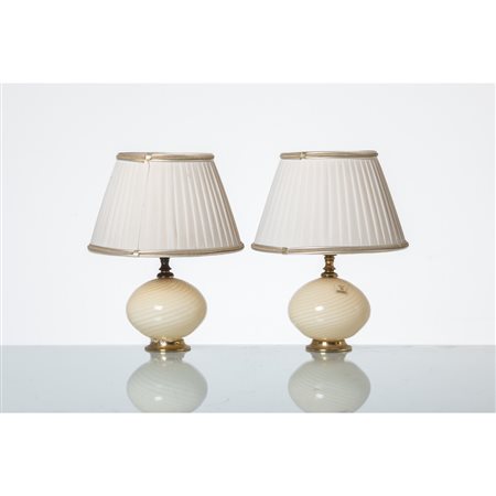 FABBIAN (Attr.le), Coppia di lampade da tavolo