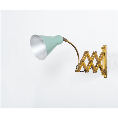 PRODUZIONE ITALIANA 1950 ca., Lampada da parete