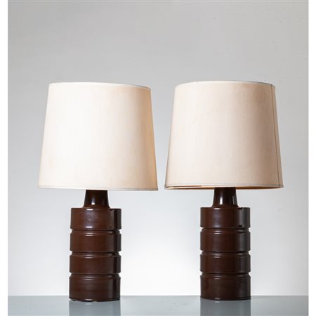 PRODUZIONE ITALIANA 1970 ca., Coppia di lampade da tavolo