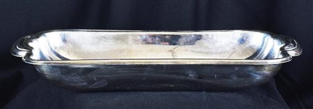 CENTROTAVOLA in metallo argentato, cm 25x19