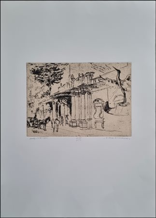 PIACESI WALTER Ascoli Piceno 1929 - Fermignano 2022 "Le darsene di Montecatini"