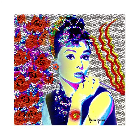 MURGIA MARIA Sassari 1935 "Serie Pop Art: Audrey Hepburn"