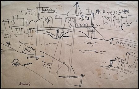 AVENALI MARCELLO Roma 1912 - 1981 "Il Tevere"