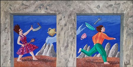 APHEL FABIO Cavalese (TN) 1957 "Lite in famiglia"