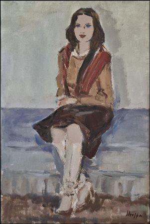 STROPPA LEONARDO Torino 1990 - 1991 "Ragazza seduta"