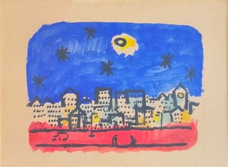 ROGNONI FRANCO Milano 1913 - 1999 "Periferia"