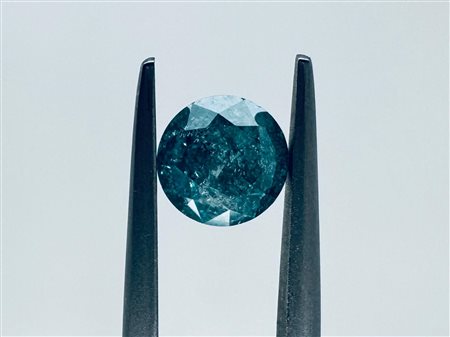 DIAMANTE NATURAL POLISHED 1,04 FANCY BLU VIVIDO – CON CERTIFICATO GEMMOLOGICO -I3 - CON CERTIFICATO GEMMOLOGICO - C40901-30