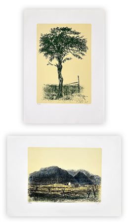 ALBERTO ZIVERI (1908-1990) - Lotto unico composto da 2 litografie