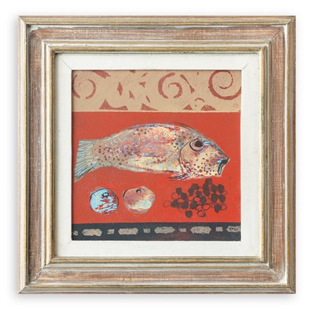 MANLIO BACOSI (1921-1998) - Pesce ed uva, 1985