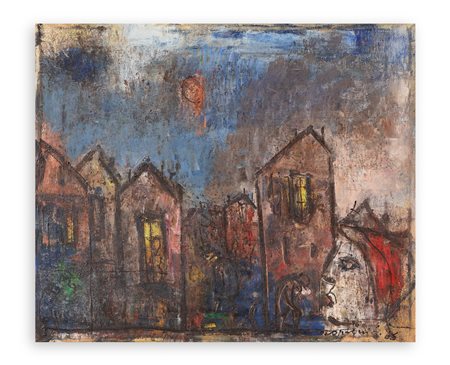 FRANCO ROGNONI (1913-1999) - Periferia, 1966