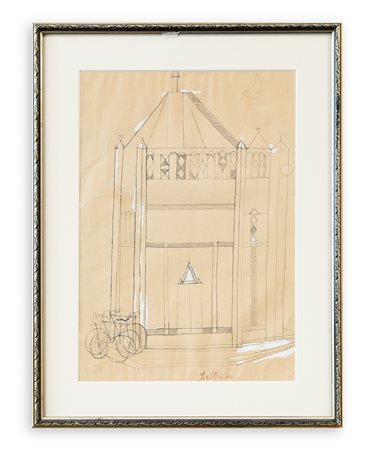 FRANCO GENTILINI (1909-1981) - Cattedrale, 1974