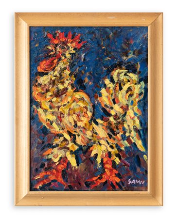 PIERO GAULI (1916-2012) - Gallo rosso, 1992