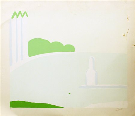 VIRGILIO GUIDI, "Paesaggio", anni '70