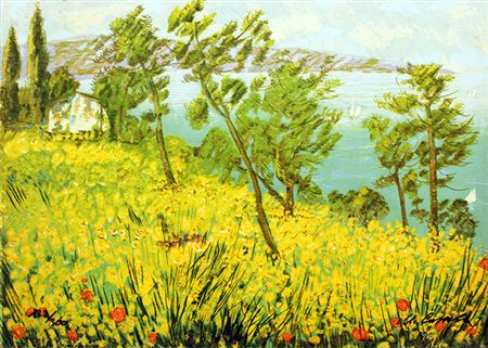 MICHELE CASCELLA, "Casa in collina", anno 1983