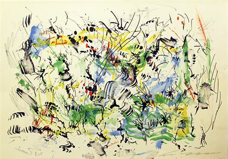 ERNESTO TRECCANI, "Astratto", anni '80