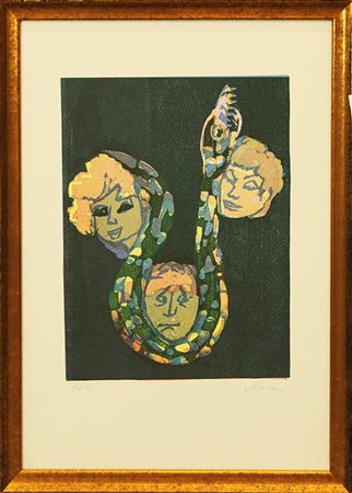 MINO MACCARI, "Volto", anni '71