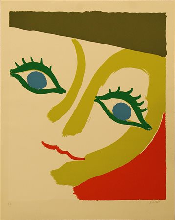 VIRGILIO GUIDI, "Volto", anni '70