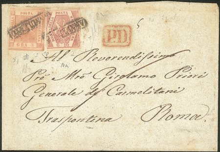 Antichi Stati Italiani - Napoli - Lettera in PD da Napoli 3 NOV.1858