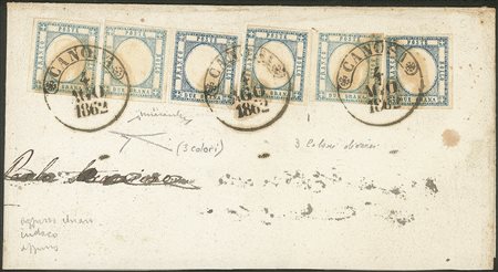 Antichi Stati Italiani - Napoli - Sei esemplari del 2 grana di colori differenti