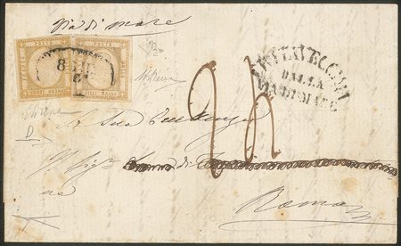 Antichi Stati Italiani - Napoli - Lettera da Napoli a Roma del 8 giugno 1861