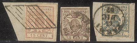 Antichi Stati Italiani - Parma - Terza emissione serie usata o su frammento