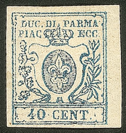 Antichi Stati Italiani - Parma - 40 cent. III em. cifra ritoccata (Sass. 11e)