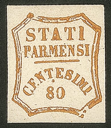 Antichi Stati Italiani - Parma - 1859 - c.80 arancio, nuovo con gomma