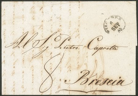 Antichi Stati Italiani - Parma - Lettera in periodo di Governo Provvisorio da PIACENZA 6 SET.59