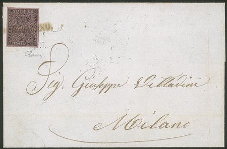 Antichi Stati Italiani - Parma - Lettera affrancata con c.25