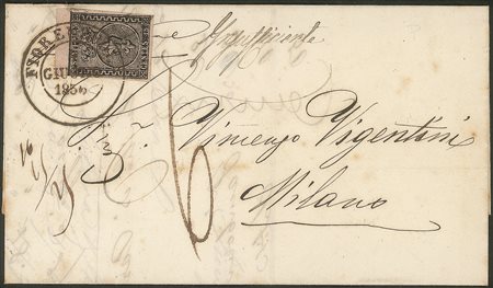 Antichi Stati Italiani - Parma - Lettera con c.15 rosa