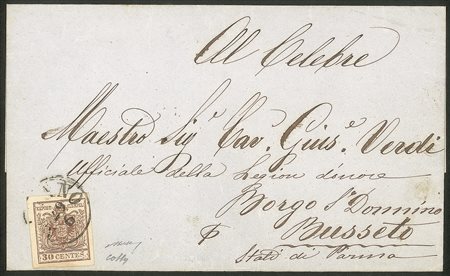 Antichi Stati Italiani - Parma - Lettera dal Lombardo Veneto con c.30