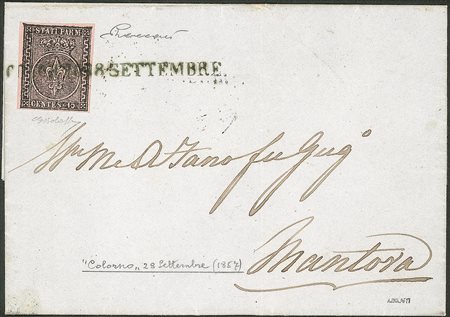 Antichi Stati Italiani - Parma - Lettera per il Lombardo Veneto