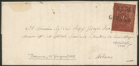 Antichi Stati Italiani - Parma - Lettera per il Lombardo Veneto